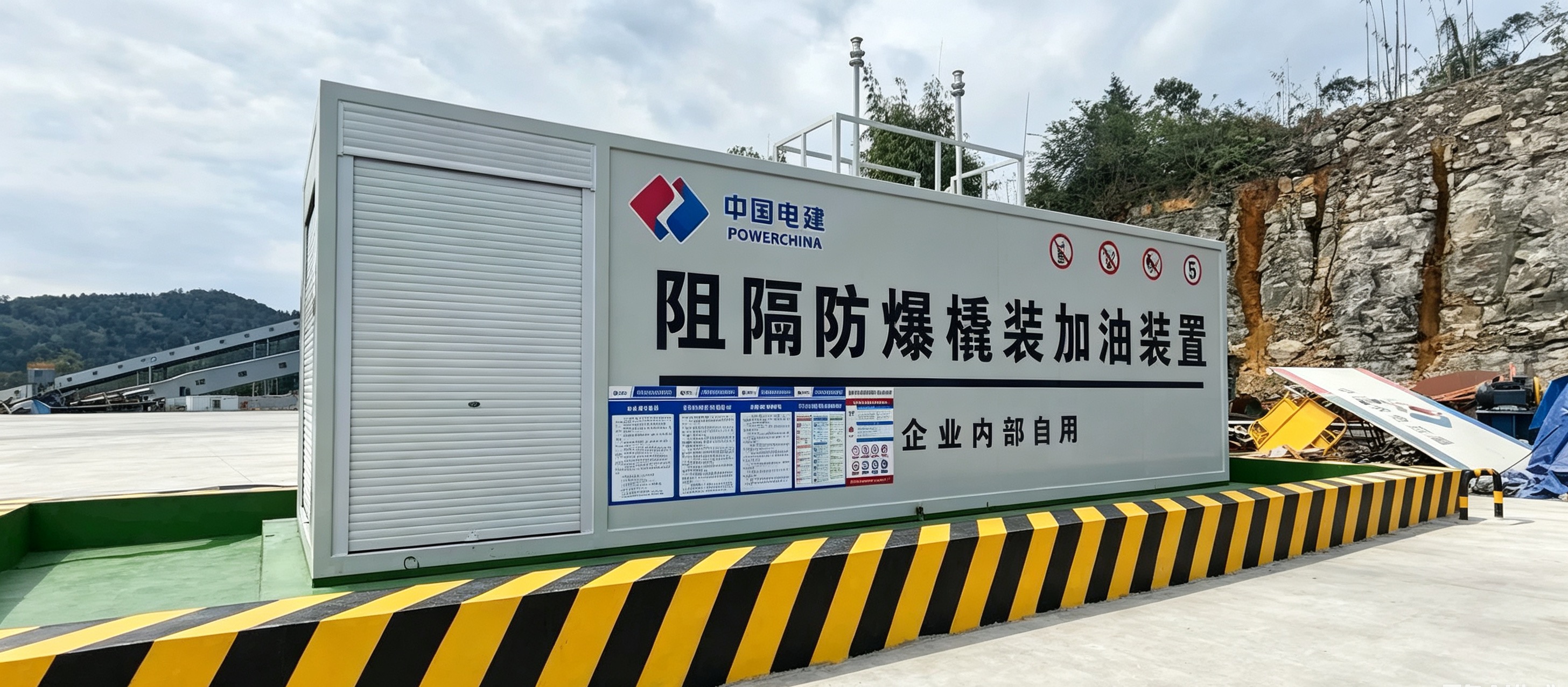 智慧云撬撬装加油机部署场景 - 撬装加油站实景
